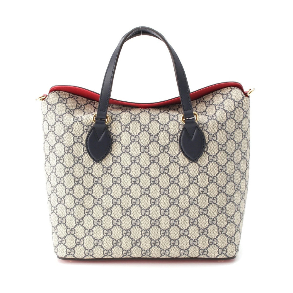 Gucci GG Supreme handbag Navy Blue Beige Cream red